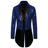 Znbbw Men Shiny Sequin Glitter Embellished Blazer Jacket Men Nightclub Prom Suit Blazer Costume Homme Singers Stage Clothes Tuxedo new