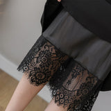 Znbbw Women Skirts Sexy Lace Patchwork Mermaid Skirts High Waist Stretch Office OL Black Midi Skirt Ladies Casual Party Skirt