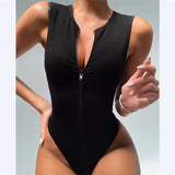Znbbw Bodysuit Sexy Bodysuit Women's Fashion Bodycon Body Basic Top Sleeveless Summer Bodysuit Jumpsuit One Piece Dropshipping