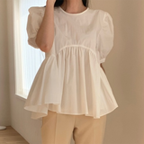 Znbbw Vintage Loose Women Blouses Summer 2023 Back Bandage Cotton White Shirt Woman Casual Loose Tops Fashion Clothing 15483 0410