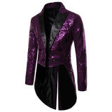 Znbbw Men Shiny Sequin Glitter Embellished Blazer Jacket Men Nightclub Prom Suit Blazer Costume Homme Singers Stage Clothes Tuxedo new