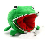 Znbbw Cartoon Frog Coin Holder Purse Wallet Shape Fluff Clutch Cosplay Green Mini Purse Pouch new hot