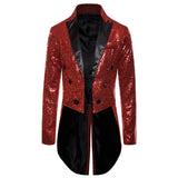 Znbbw Men Shiny Sequin Glitter Embellished Blazer Jacket Men Nightclub Prom Suit Blazer Costume Homme Singers Stage Clothes Tuxedo new