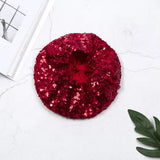 Znbbw Muticolor Sequin Basco Hat Beret Disco Fancy Dress Party Costume Headwear