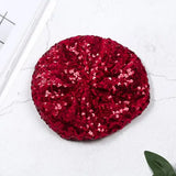 Znbbw Muticolor Sequin Basco Hat Beret Disco Fancy Dress Party Costume Headwear