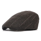 Znbbw Mens Flat Cap Beret herringbone Newsboy Bakerboy Hat Gatsby Peaky Blinders