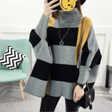 Znbbw Winter Shawl Warm Casual Loose Knitted Tops 2024 Women Pullover Female Sweater Fashion