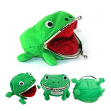 Znbbw Cartoon Frog Coin Holder Purse Wallet Shape Fluff Clutch Cosplay Green Mini Purse Pouch new hot