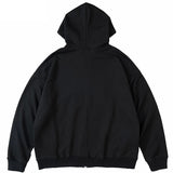 Znbbw Printing Dark stairs 2023 Summer Zip Up Oversized Hoodie Goth Hoodies Women Grunge Hooded Jacket Streetwear Retro Clothes