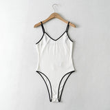 Znbbw Sleeveless sleeve women sexy bodysuit 2023 autumn winter female Mock neck warm clothes slim fit fashion catsuit clothing