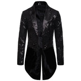 Znbbw Men Shiny Sequin Glitter Embellished Blazer Jacket Men Nightclub Prom Suit Blazer Costume Homme Singers Stage Clothes Tuxedo new