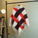 Znbbw Sweater Women Turtleneck Pullovers Solid Stretch Striped Korean Top Knit Harajuku Fall 2024 Winter Clothes