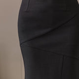 Znbbw Simple Elegant Office Lady Mermaid Skirts Women Vintage High Waist Slim Package Hip Stretch OL Skirt Faldas Jupe Femme