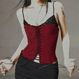 The Spice Girl Hit The Fake Two Woven Straps To Show The Waist And Show The Thin Sling, The Small Vest, The Chest Type Blouse.