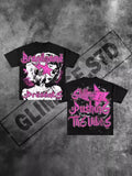 Znbbw Club Graphic T-Shirts In The United States The Former Cebgoth Super-Large T-Shirts For Women And Men Y2