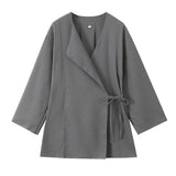 Znbbw Spring Kimono Cross Coat 6078572 Casual Pants 5057572