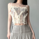 2025 Summer New Fashion Trend Ins Personality Sexy Spice Girl Split Blouse