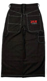 Znbbw Baggy Jeans Street Hip-Hop Rock Pattern Harajuku Wide-Legged Straight-Leg Pants
