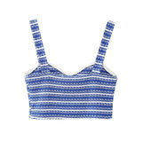 Znbbw Spring Vacation Style Striped Top 2298200 Shorts 2298192