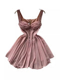 Znbbw And Spicy Girls First Love Chest Halter Skirt French Small Man With High Waist And Thin Fluffy Dress Summer