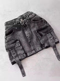 Znbbw Women's Short Skirt Plus Anti-Walking Guofu Gothic Black Y2k Mini Ski Fashion Harajuku