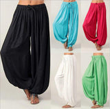 Znbbw Ladies' Knickers Loose Casual Rayon Wide Tube Pants Harlan Pants Yoga Dance Pants