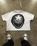 Znbbw Men's T-Shirts Y2K Top 2024 Gothpunk Graphic Print 0Versized Shirts For Men And Women