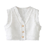 Znbbw New Woolen Short Vest Woolen Mini Skirt Suit