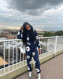 Znbbw Trend Printing Wood Cotton Loose Sweaters Y2K Hip Hop Street Men And Women Take A Break