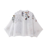 Znbbw Cotton Shirt 5107046 Embroidered Skirt 5107050 Set