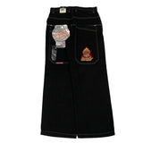 Znbbw Wide-Legged Jeans Jnco Street Hip-Hop Personality Y2K Straight Casual Pants