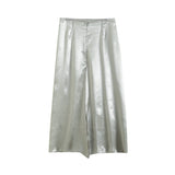 Znbbw New Satin Champagne Medium-Long Fashionable Half Skirt