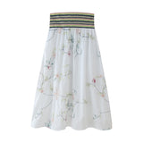 Znbbw Summer Flower Embroidered Shirt 5770037 Embroidered Flute Skirt 5770038