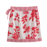 Znbbw Summer Flower Printed Shirt 5029154 Skirt 5029154