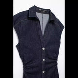 Znbbw New Summer Style Midi Slim Shirt Dress 0779064