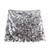 Znbbw 2024 New Sequins Decorative Fashion Miniskirt 3920139 808