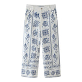 Znbbw New Embroidery Fashion Baggy Trousers Wide-Legged Pants 2731240