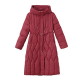 Winter Coat Down Cotton Clothes In The Long Foreign Style Middle-Aged Cotton-Padded Clothes Women's 2024 New Thickened Cotton-Padded Jacket