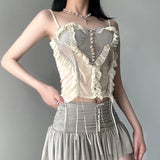 2025 Summer New Fashion Trend Ins Personality Sexy Spice Girl Split Blouse