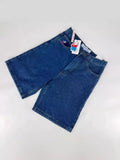 Znbbw Year's Popular Street Y2K Jeans, Sports Trousers, Hip-Hop Cartoon Embroidery, Retro Blue Loose.