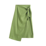 Znbbw New Spring Style Split Design Feels Slim And Shows A Lean Half-Length Skirt.