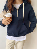 Short Style Gray Hooded Hoodie In Autumn And Winter 2025