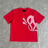 Znbbw Aesthetic High Street Hip-Hop Printed Letter Short-Sleeved T-Shirt Shorts Men's Summer Tide Brand Leisure Sports Suit