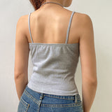 New Spice Girl Style Fashion Knitted Lace Spliced Round Collar Navel Vest In Summer 2025