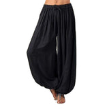 Znbbw Ladies' Knickers Loose Casual Rayon Wide Tube Pants Harlan Pants Yoga Dance Pants