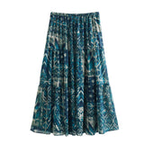 Znbbw Spring Printed Shirt 2459806 Wire Printed Skirt 2457 806Suit