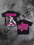 Znbbw Club Graphic T-Shirts In The United States The Former Cebgoth Super-Large T-Shirts For Women And Men Y2