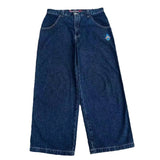 Znbbw Street Jeans Hip-Hop Poker Graphic Printed Loose Jeans Y2K Wide-Legged Pants