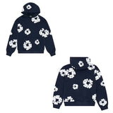 Znbbw Tide Brand Foam Print Loose Sweater Y2K Hip Hop Street Suit For Men And Women