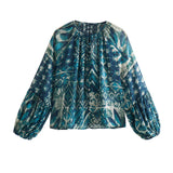 Znbbw Spring Printed Shirt 2459806 Wire Printed Skirt 2457 806Suit